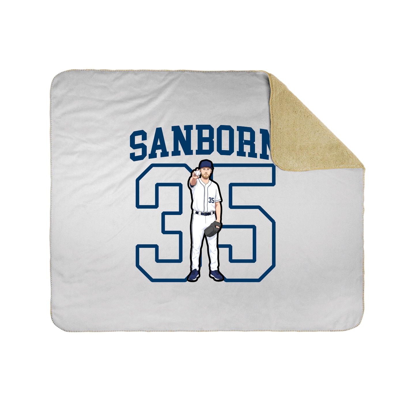Throw Blanket — Shirsey in White