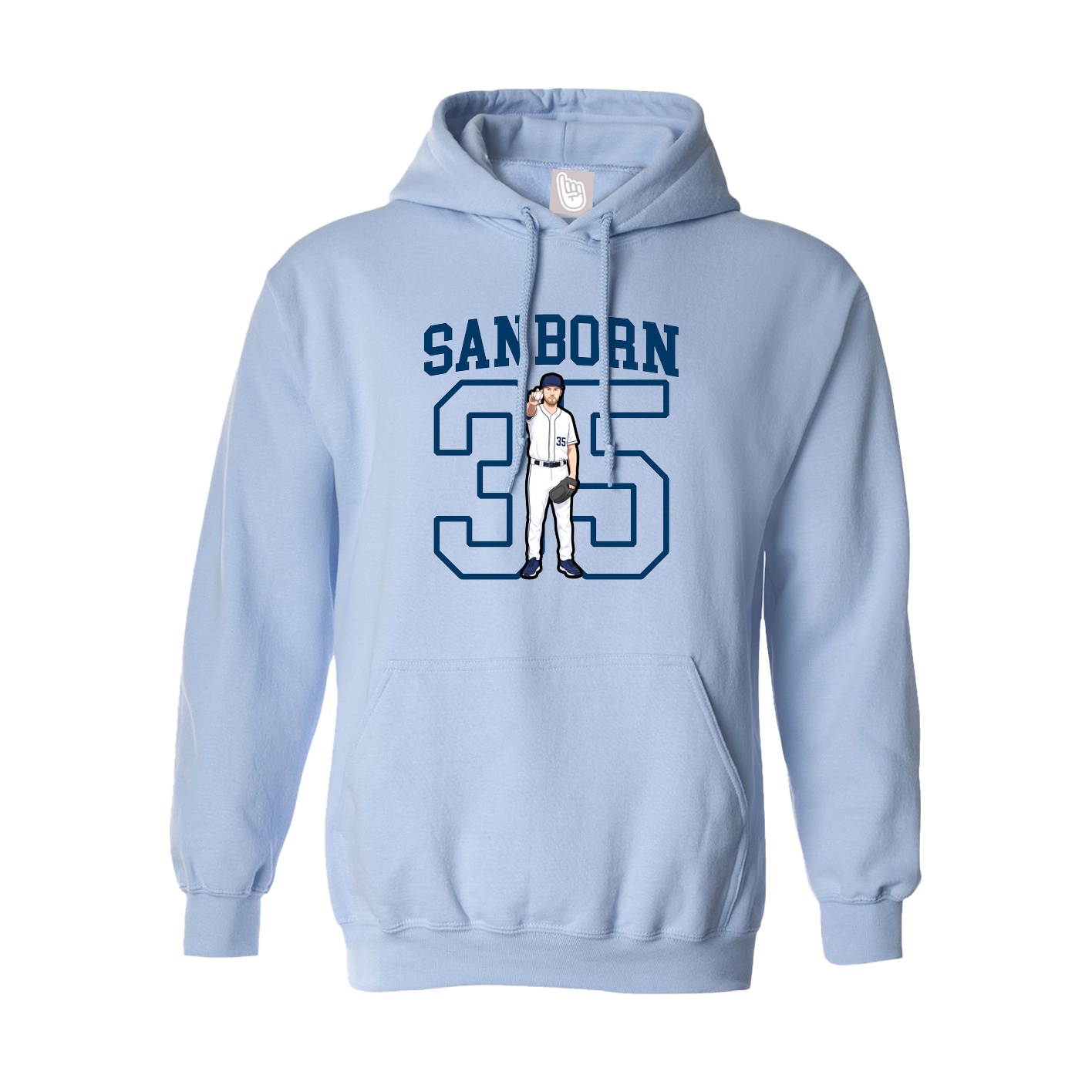 Hoodie — Shirsey in Light Blue