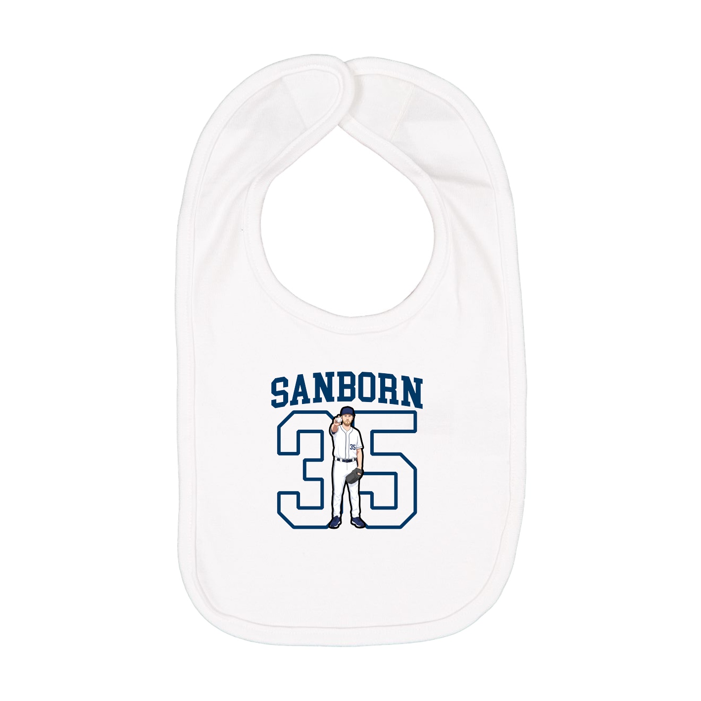 Infant Bib — Shirsey in White