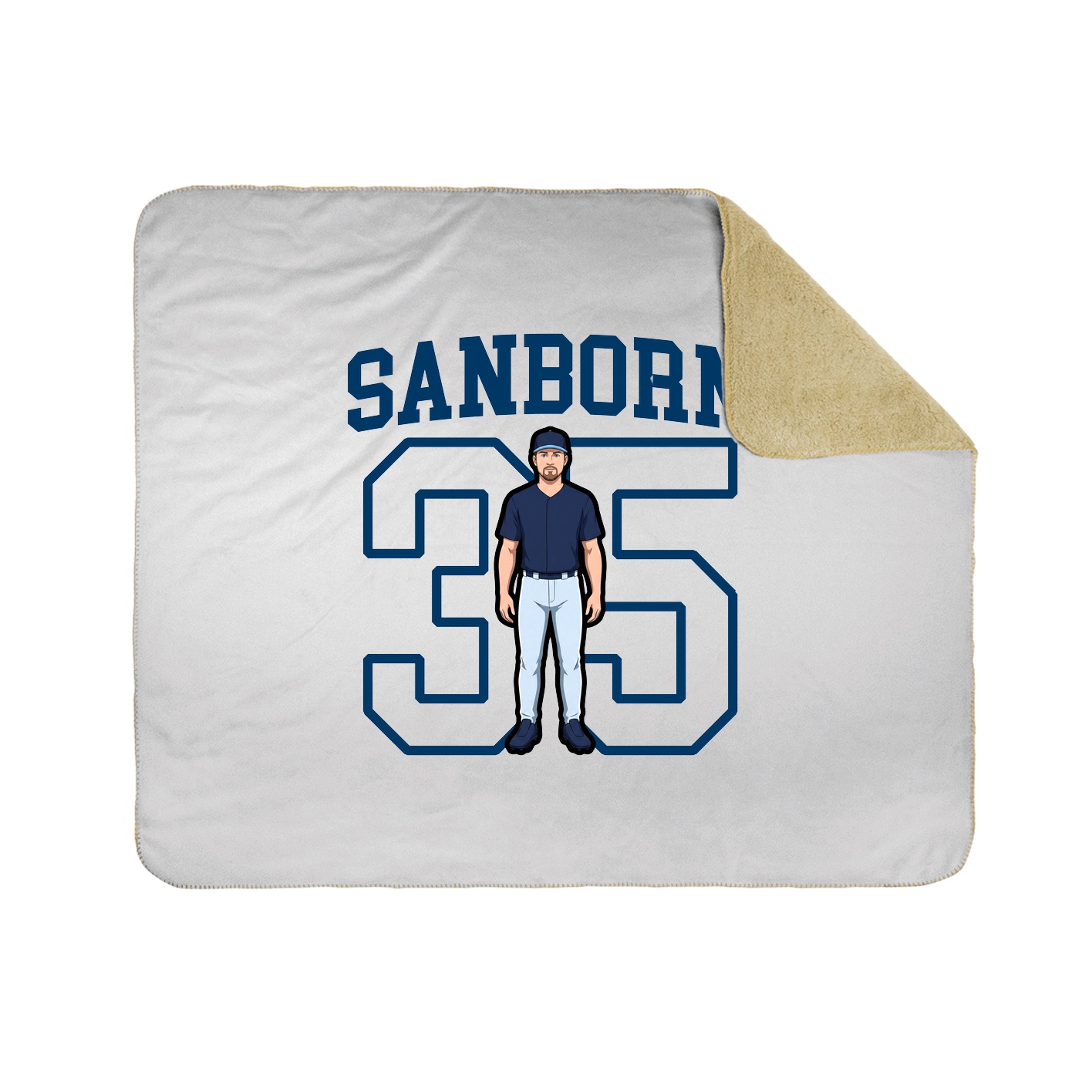 Throw Blanket — Shirsey in White