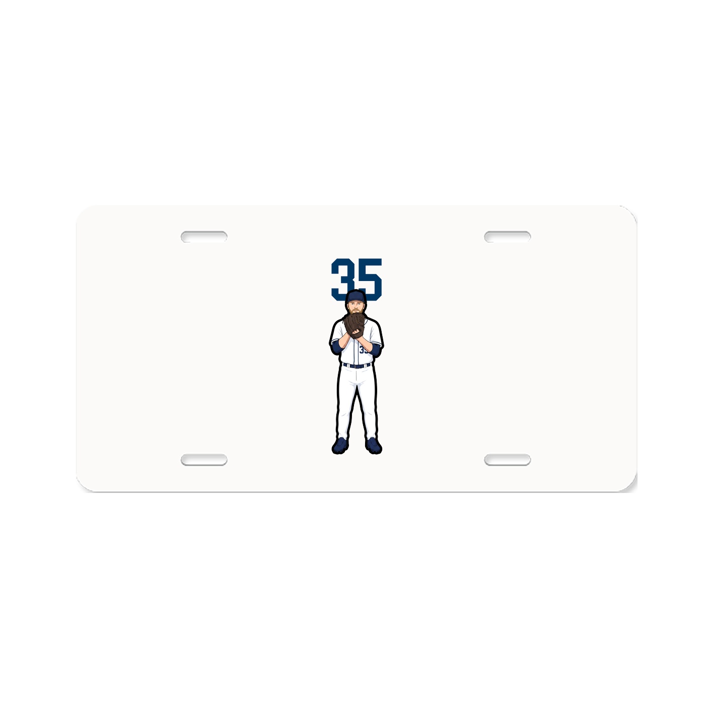 License Plate — Number Top in Classic