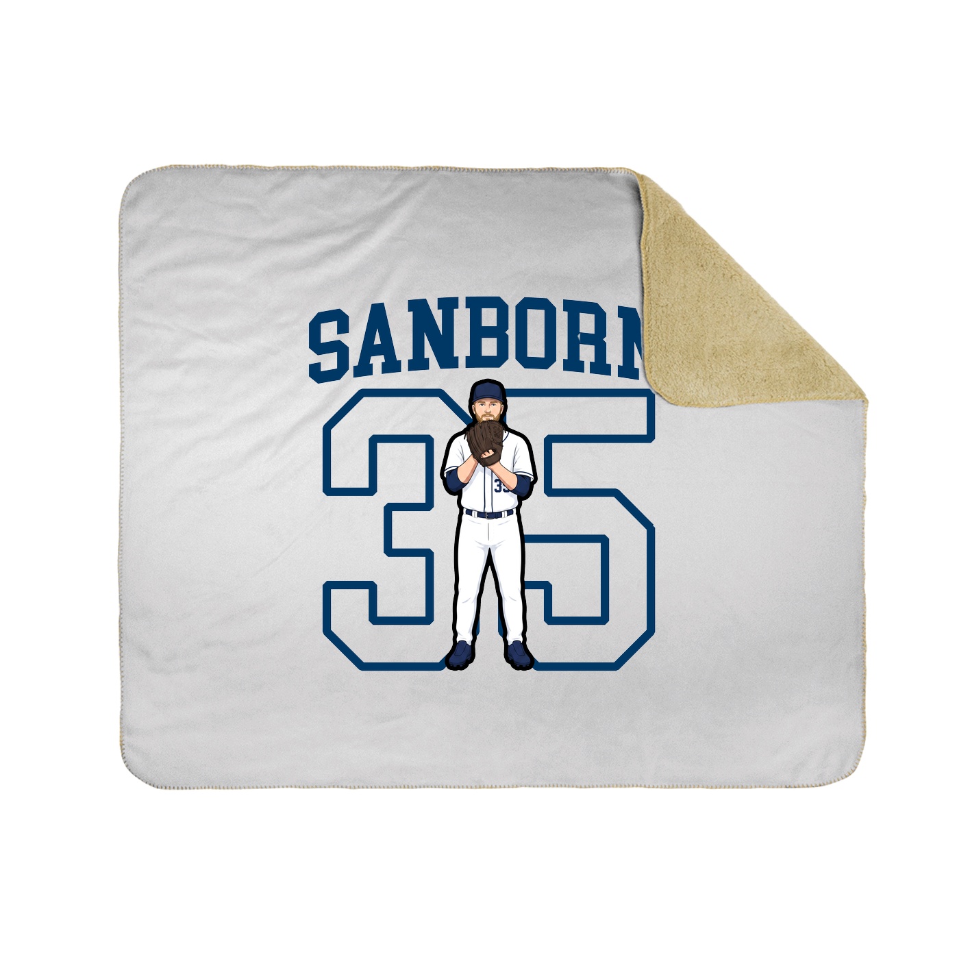 Throw Blanket — Shirsey in White