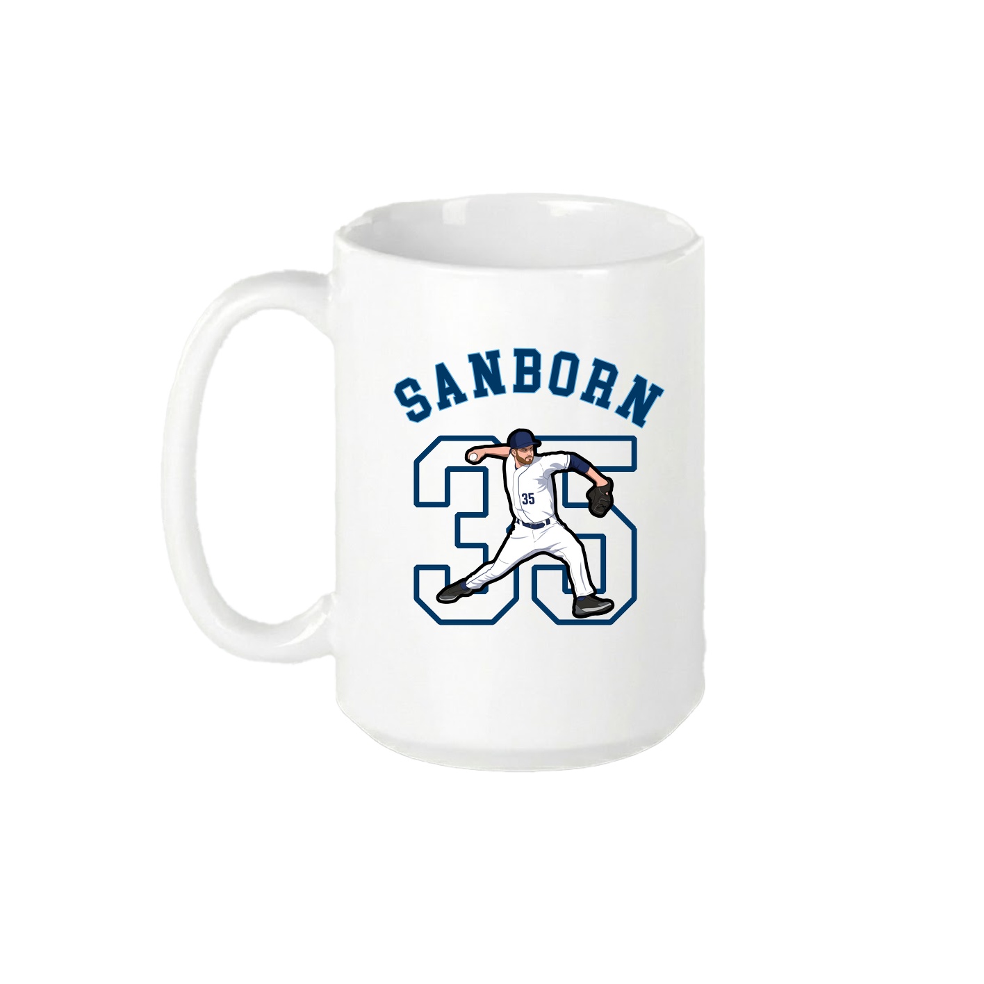 15oz Coffee Mug — Shirsey Arch in White