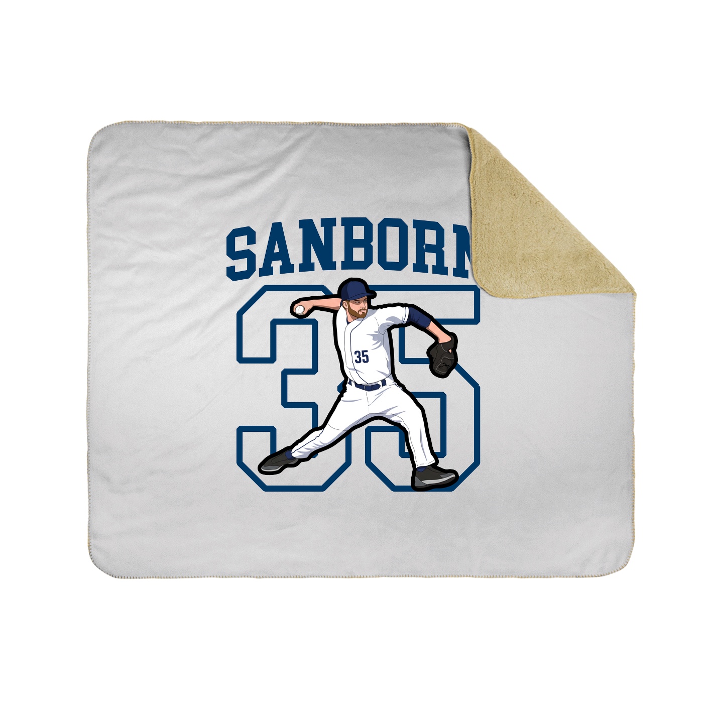 Throw Blanket — Shirsey in White