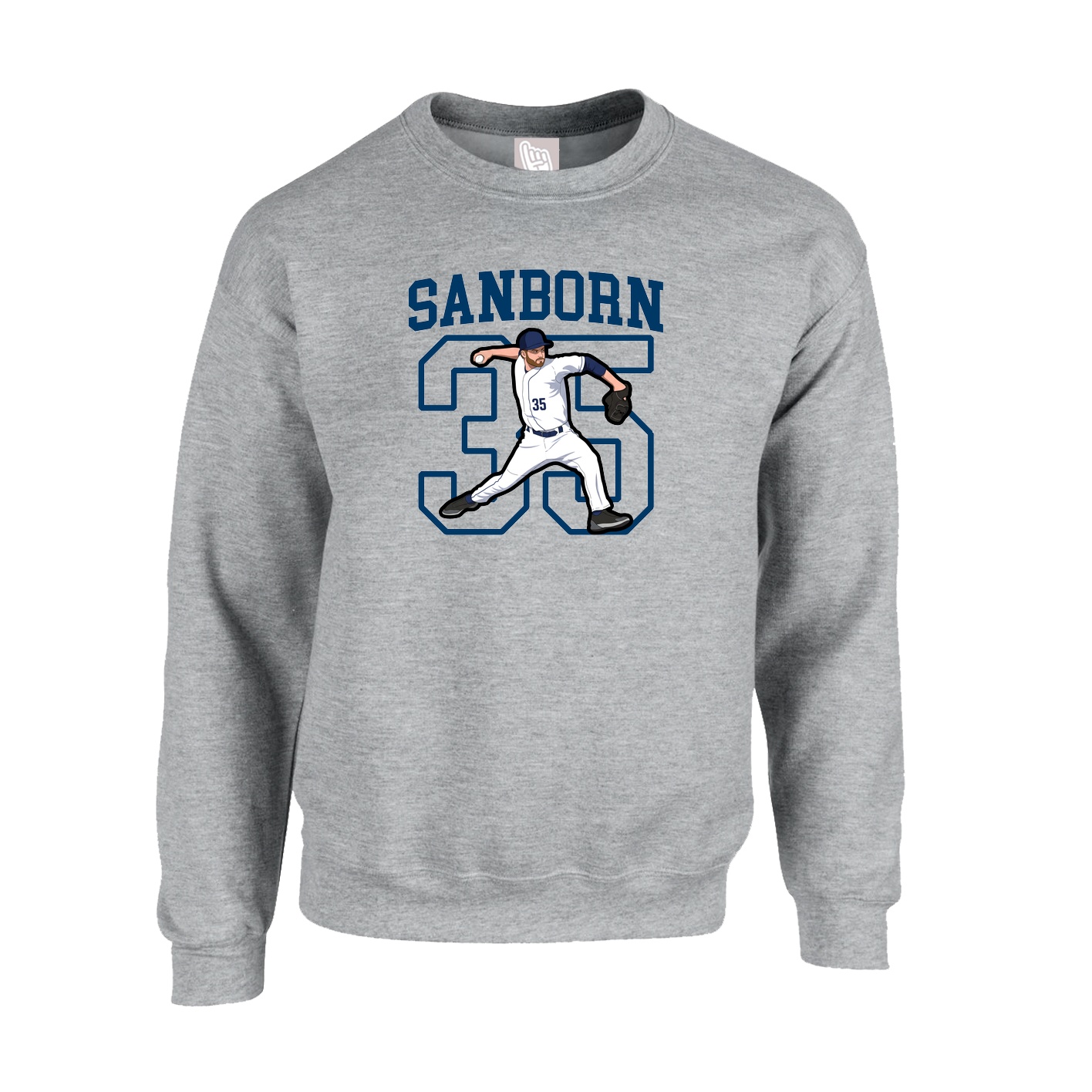 Fleece Crew — Shirsey in Grey