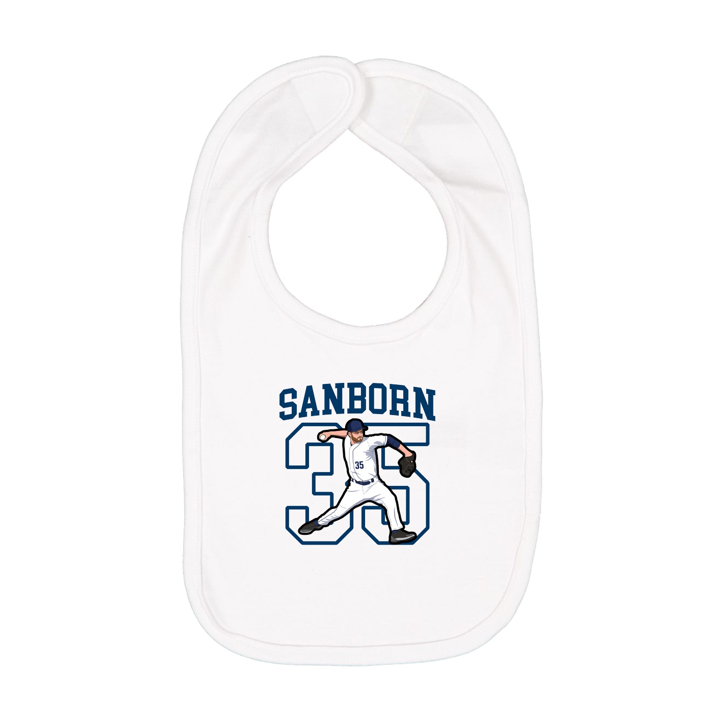 Infant Bib — Shirsey in White