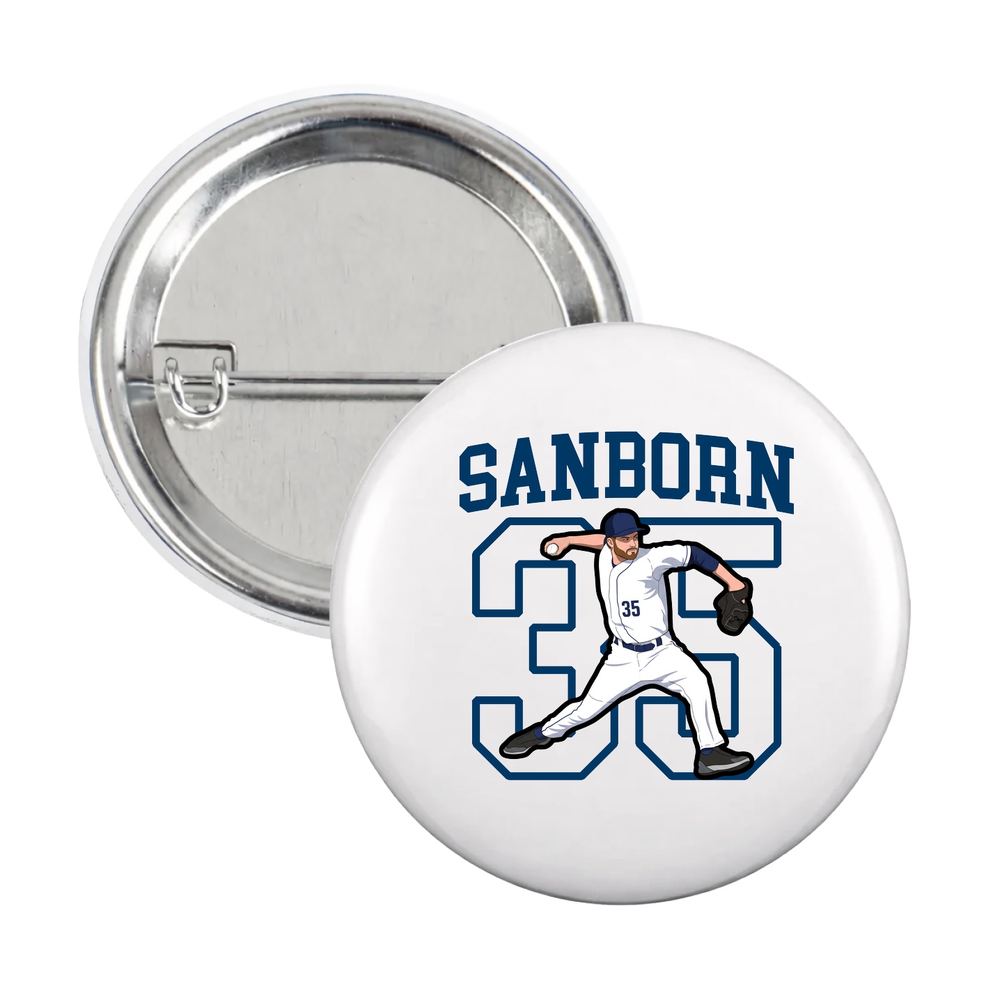 Game Day Button — Shirsey in White