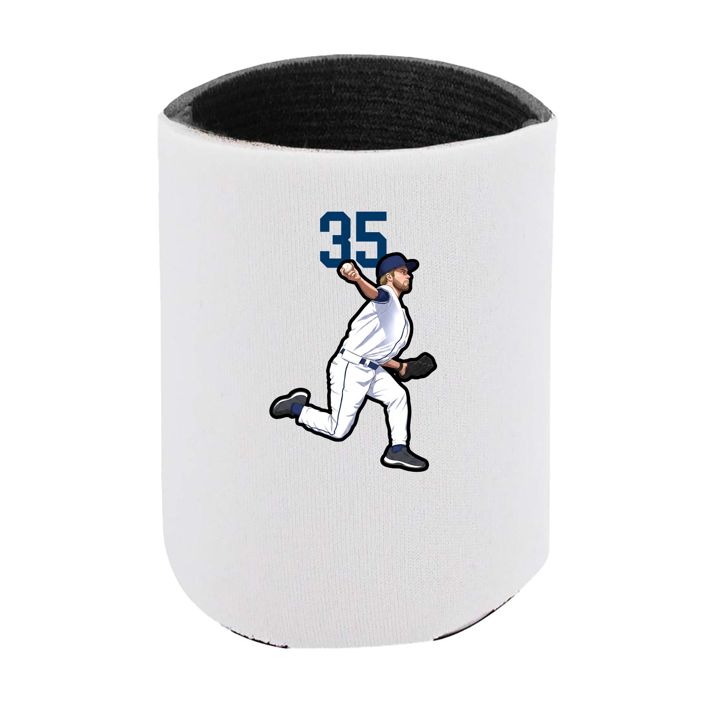 Can Holder — Number Top in White