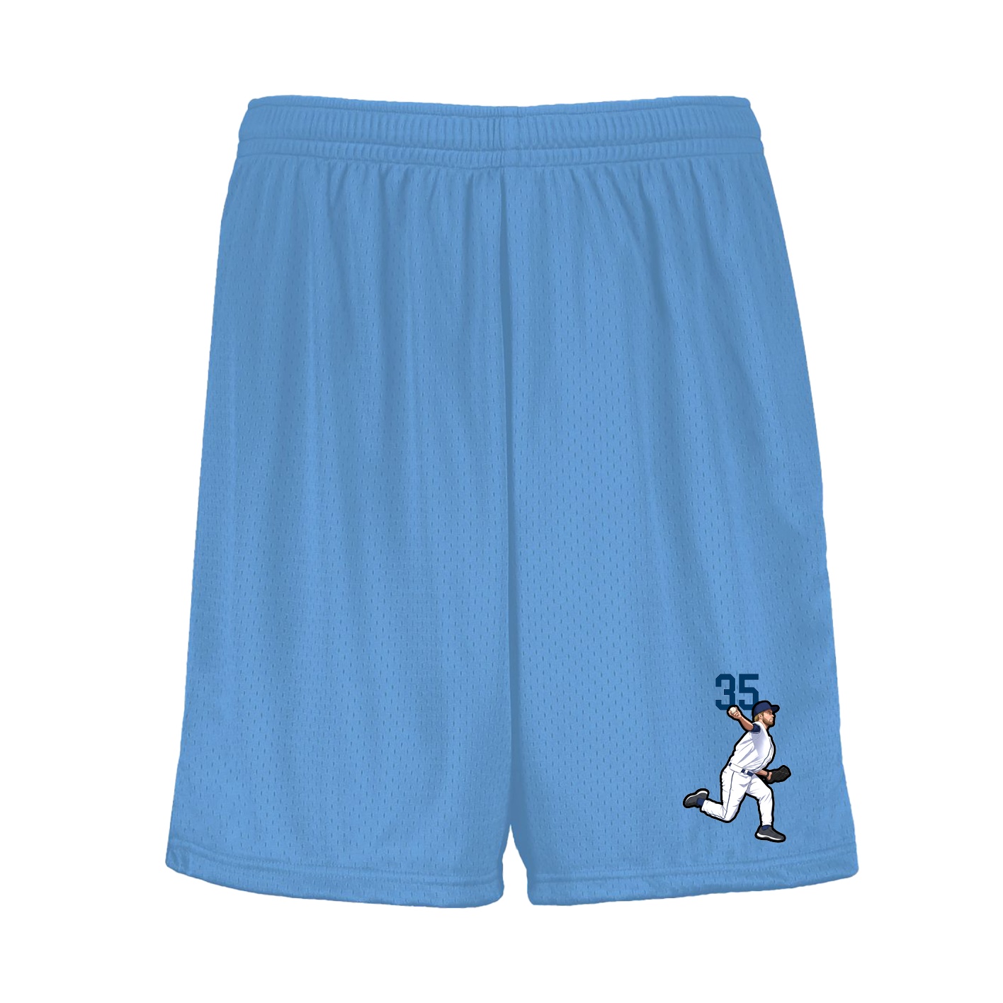 Shorts — Number Top in Light Blue