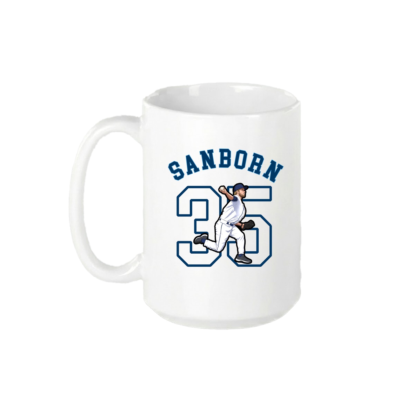 15oz Coffee Mug — Shirsey Arch in White