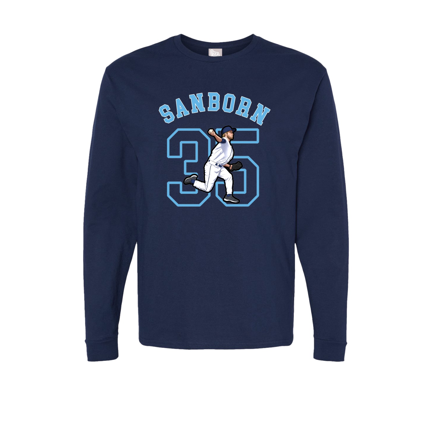 Long Sleeve Tee — Shirsey Arch in Navy