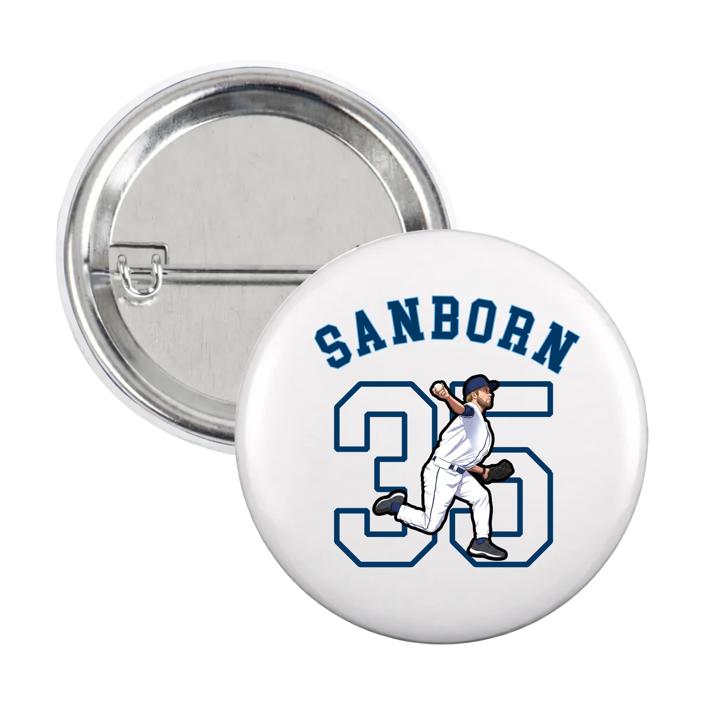 Game Day Button — Shirsey Arch in White