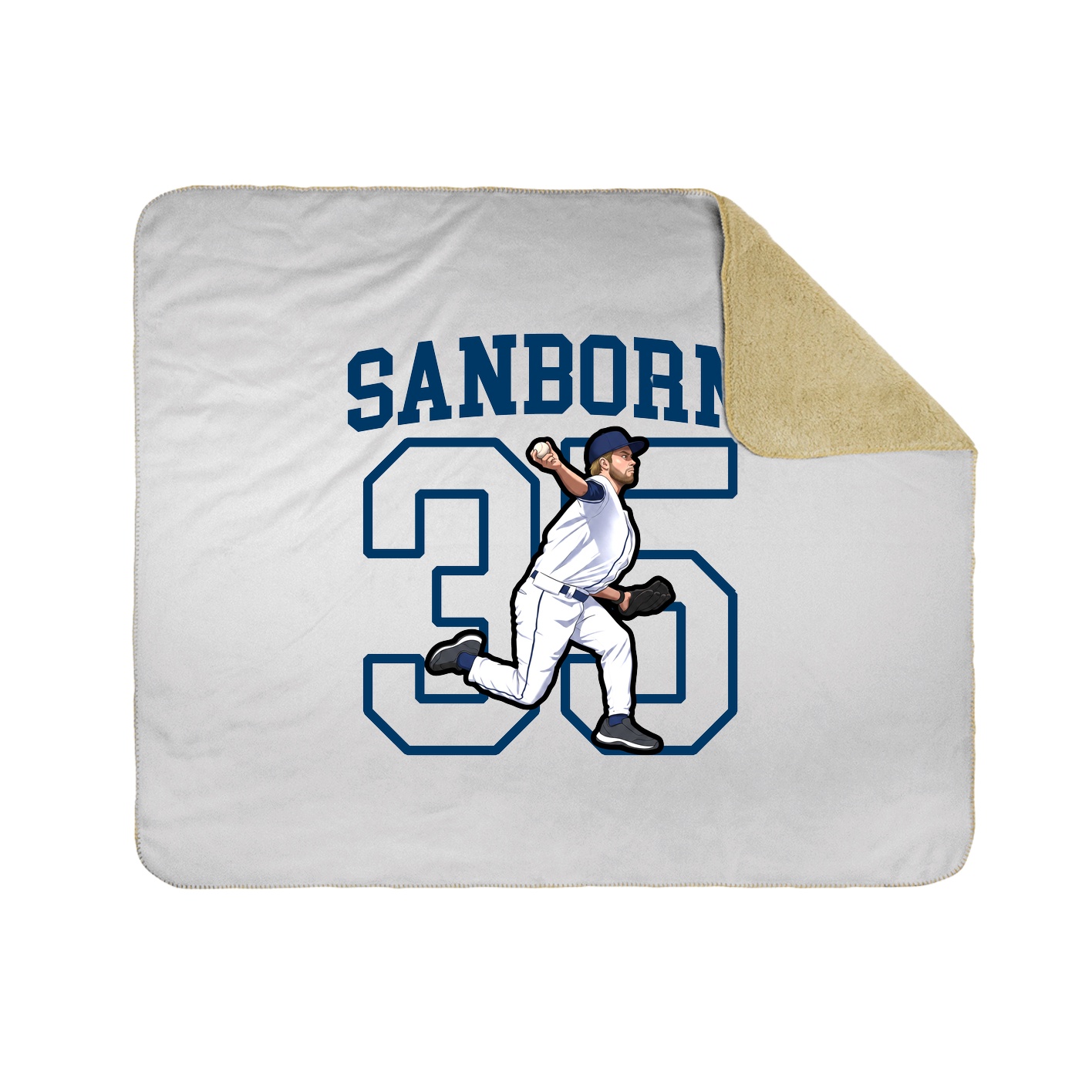 50x60 Sherpa Lined Throw Blanket