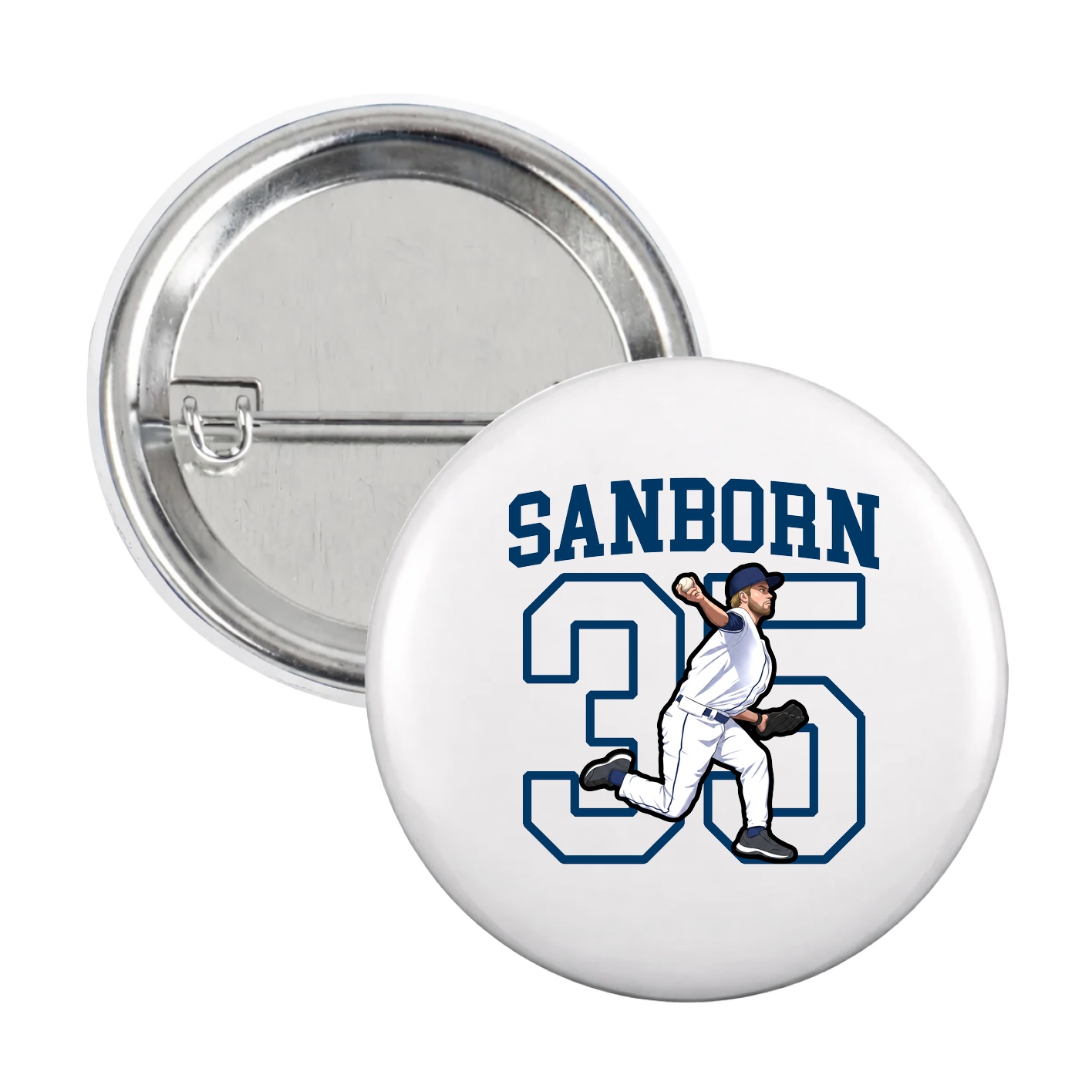 Game Day Button — Shirsey in White