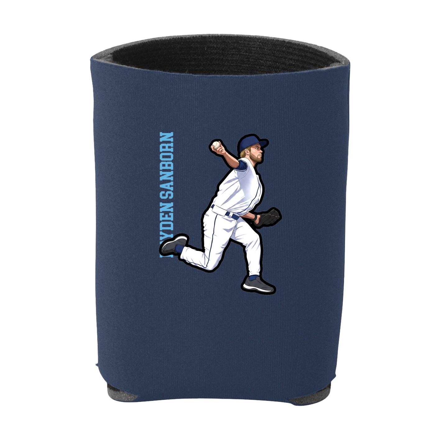 Can Holder — Name Vertical in Navy