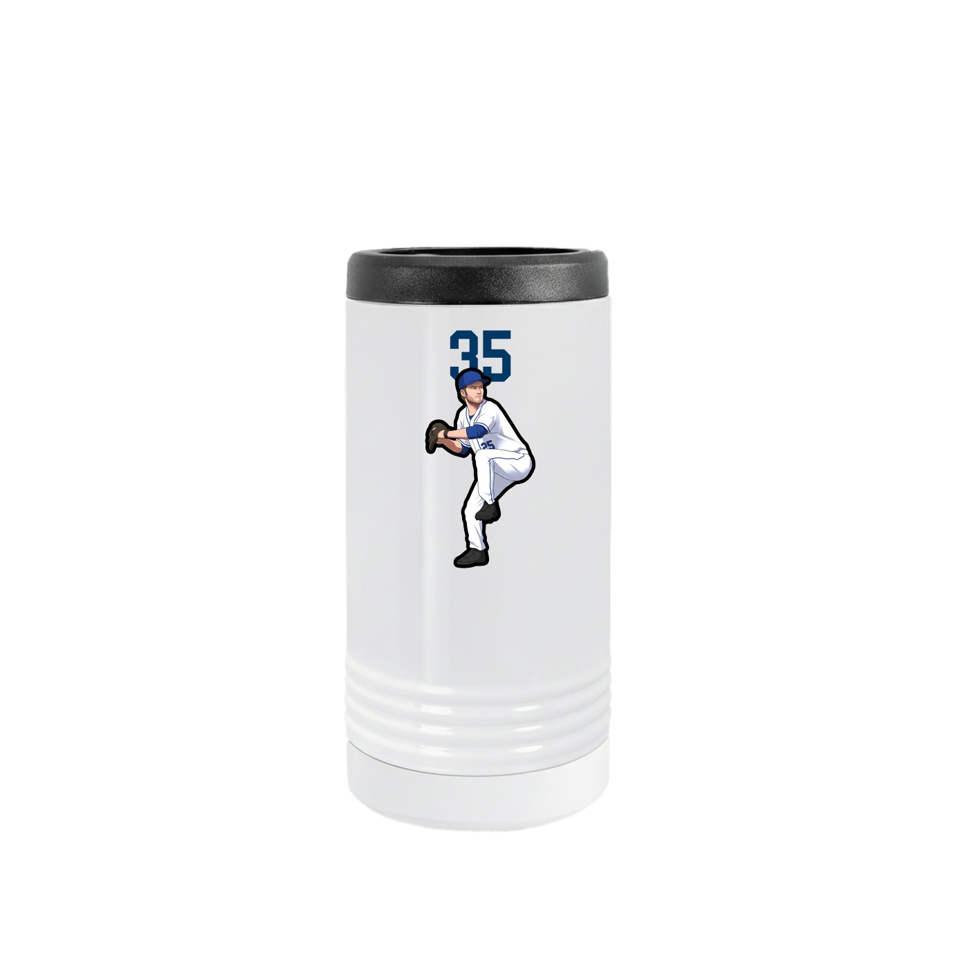 Slim Beverage Holder — Number Top in White