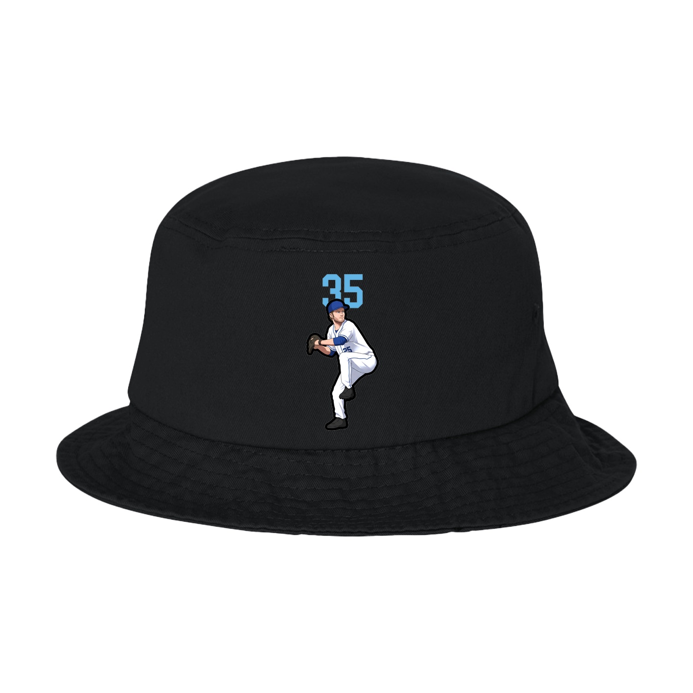 Bucket Cap — Number Top in Black