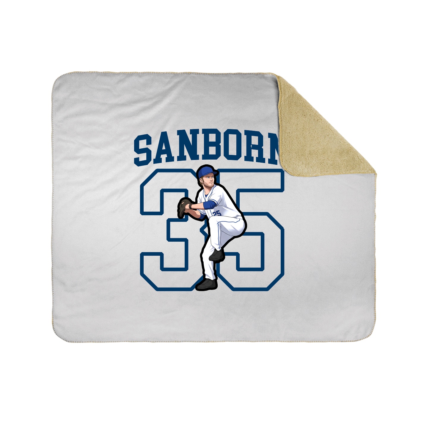 Throw Blanket — Shirsey in White
