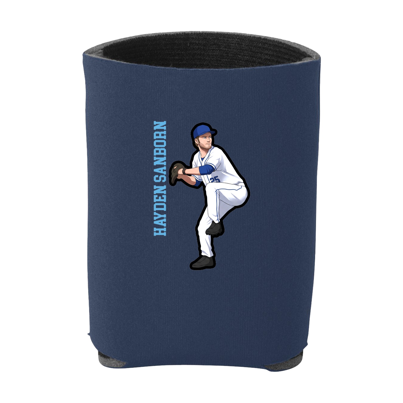 Can Holder — Name Vertical in Navy