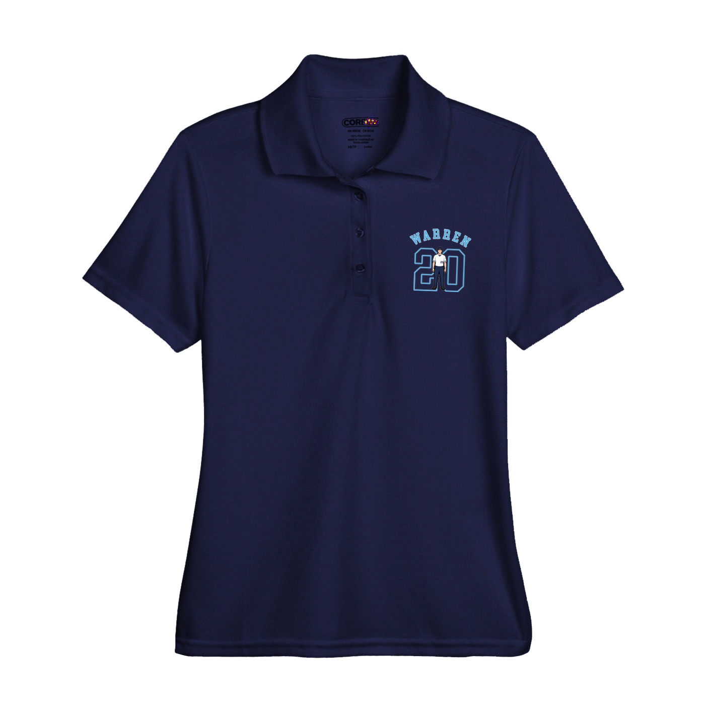 Womens Performance Polo — Shirsey Arch in Navy