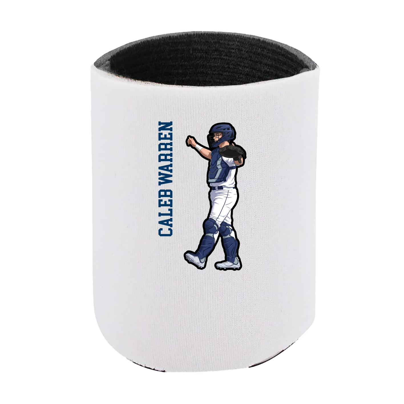 Can Holder — Name Vertical in White