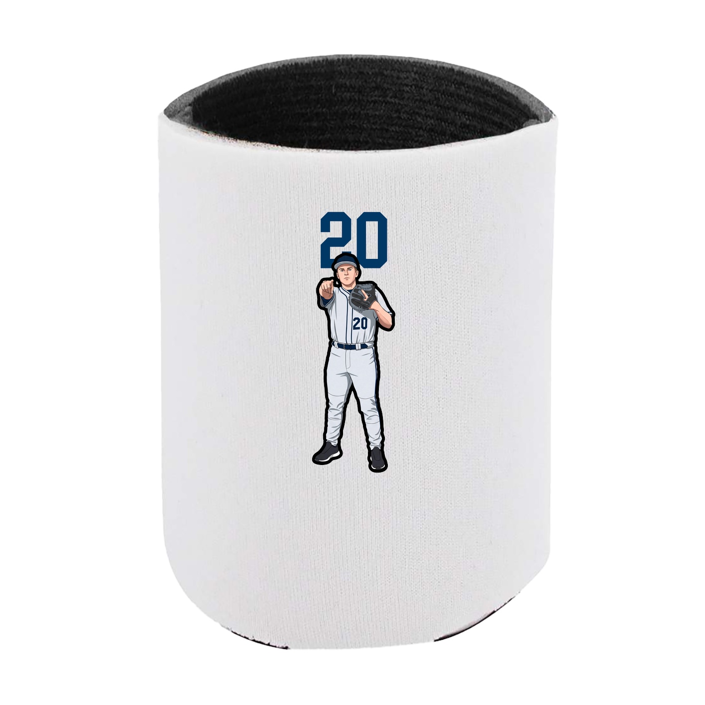 Can Holder — Number Top in White