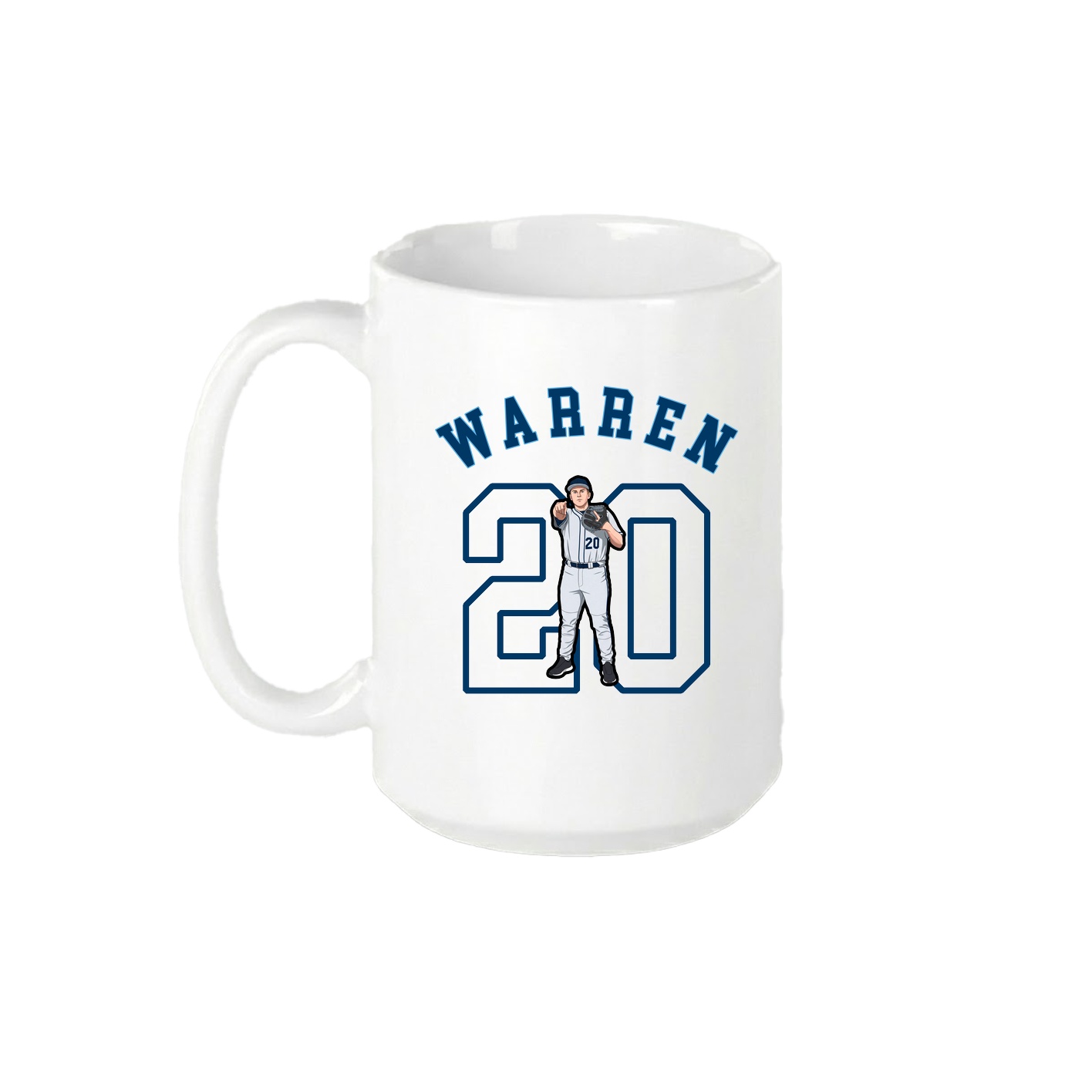 15oz Coffee Mug — Shirsey Arch in White