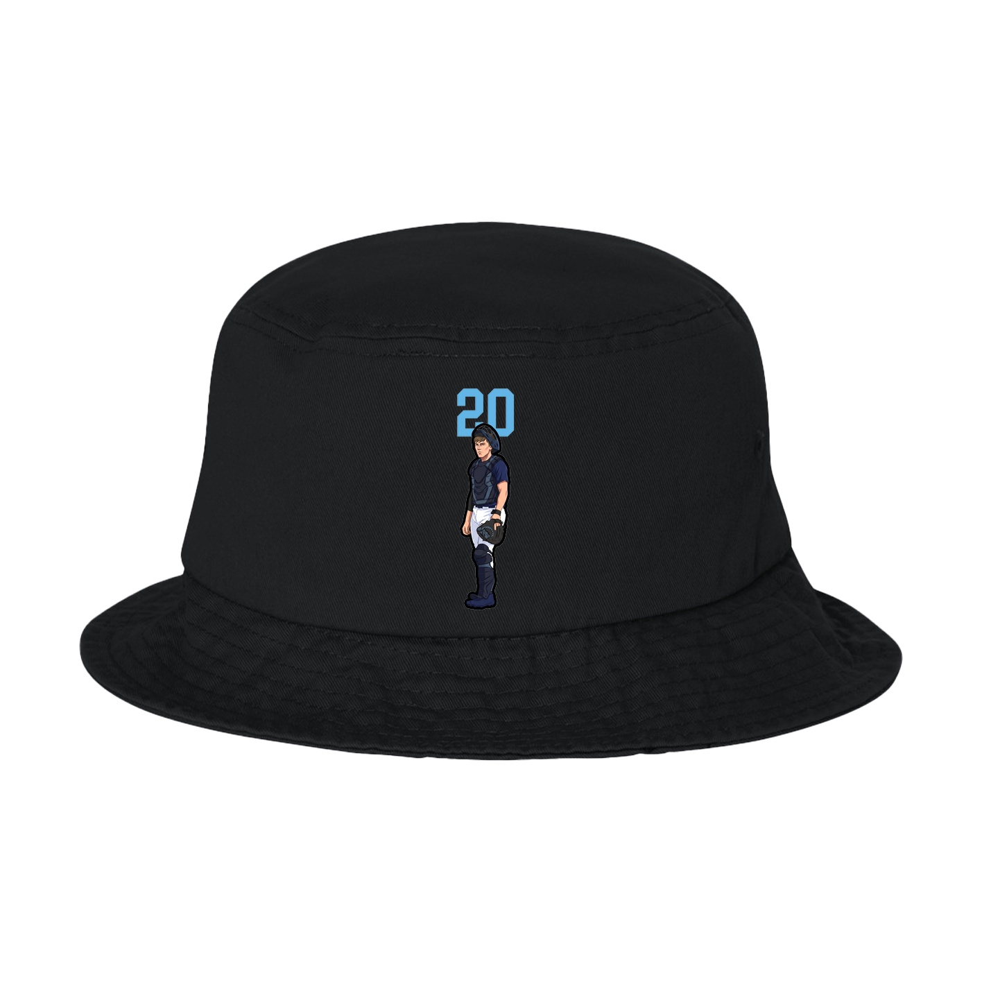 Bucket Cap — Number Top in Black