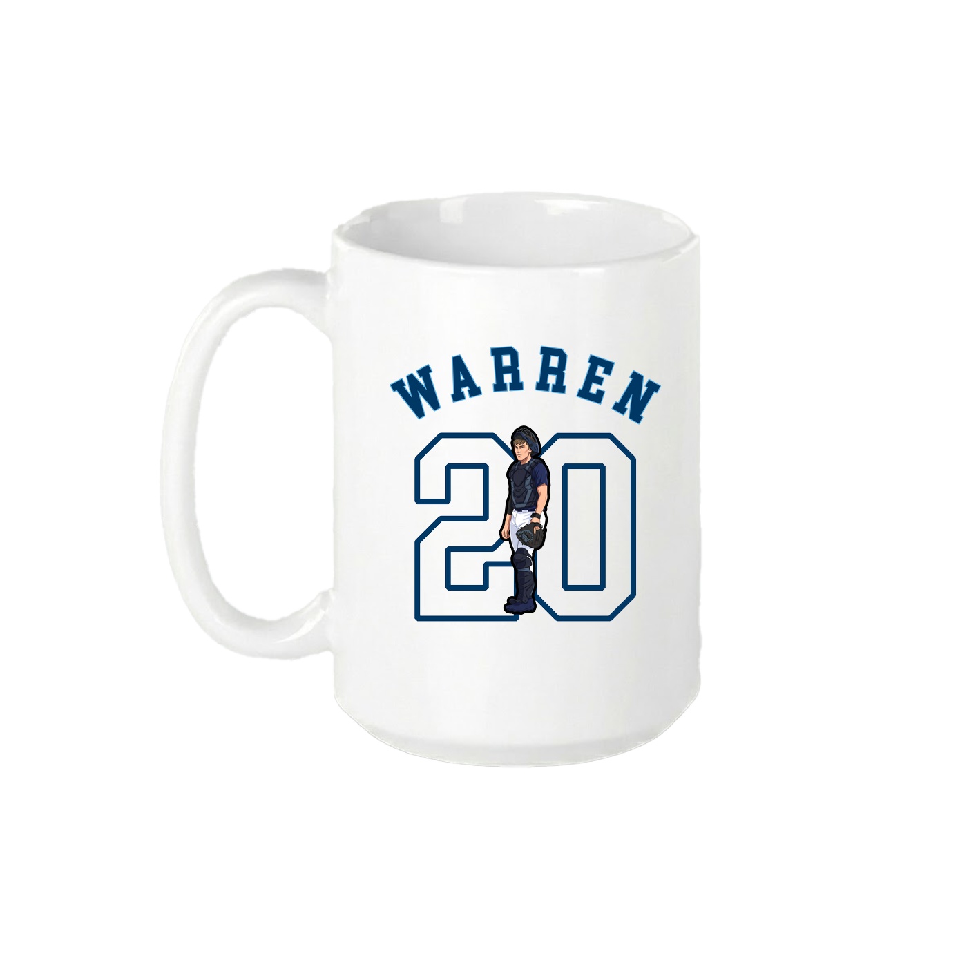 15oz Coffee Mug — Shirsey Arch in White