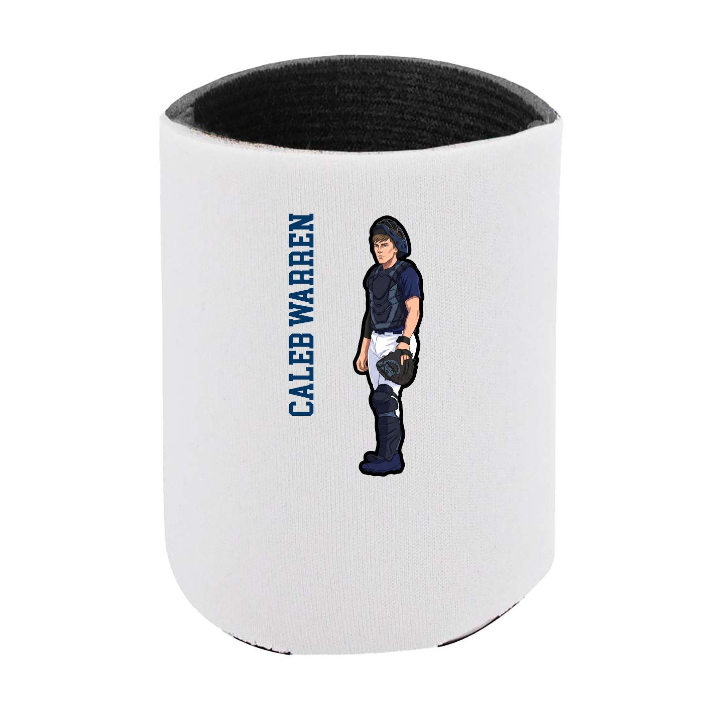 Can Holder — Name Vertical in White
