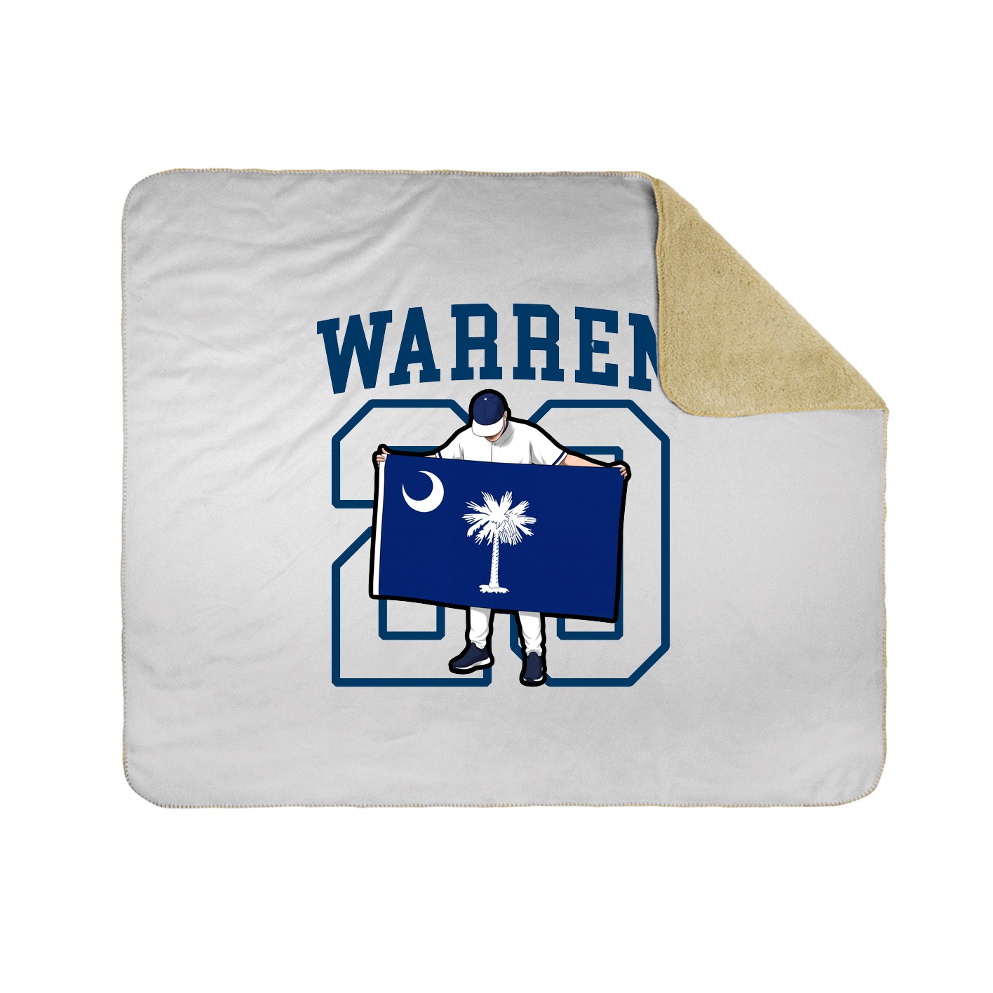 Throw Blanket — Shirsey in White