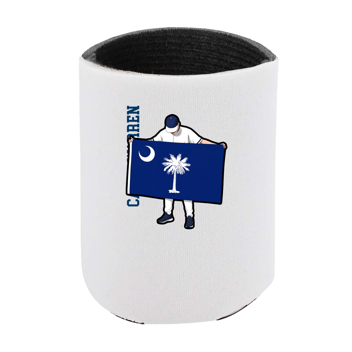 Can Holder — Name Vertical in White