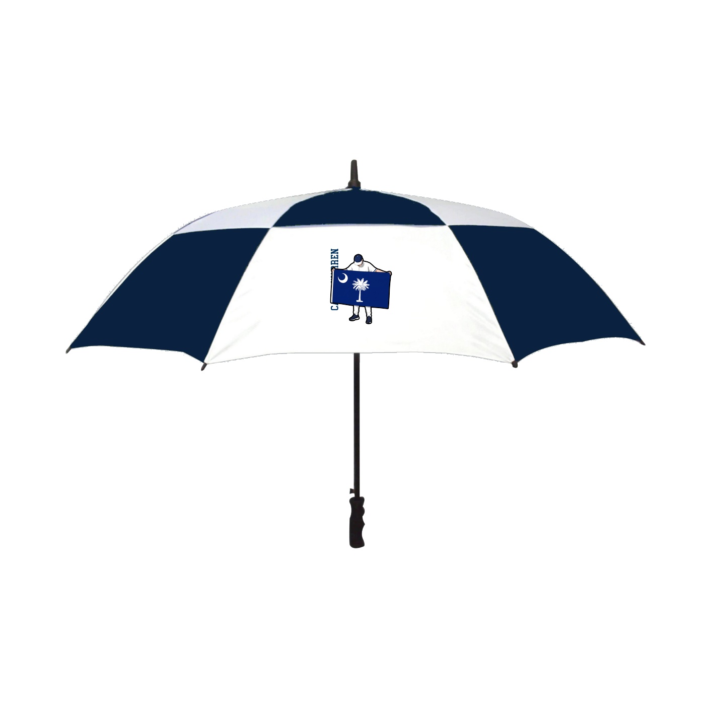 Golf Umbrella — Name Vertical in Navy