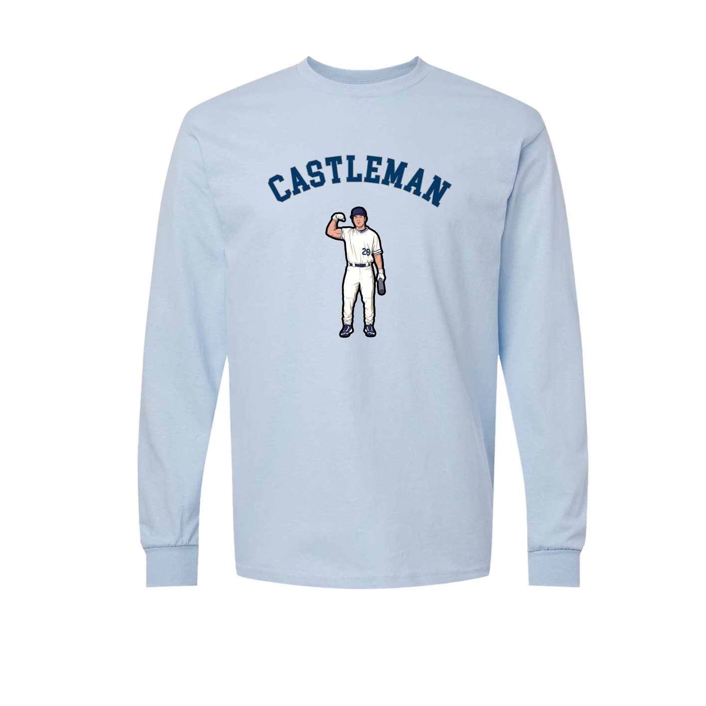 Long Sleeve Tee — Shirsey Arch in Light Blue