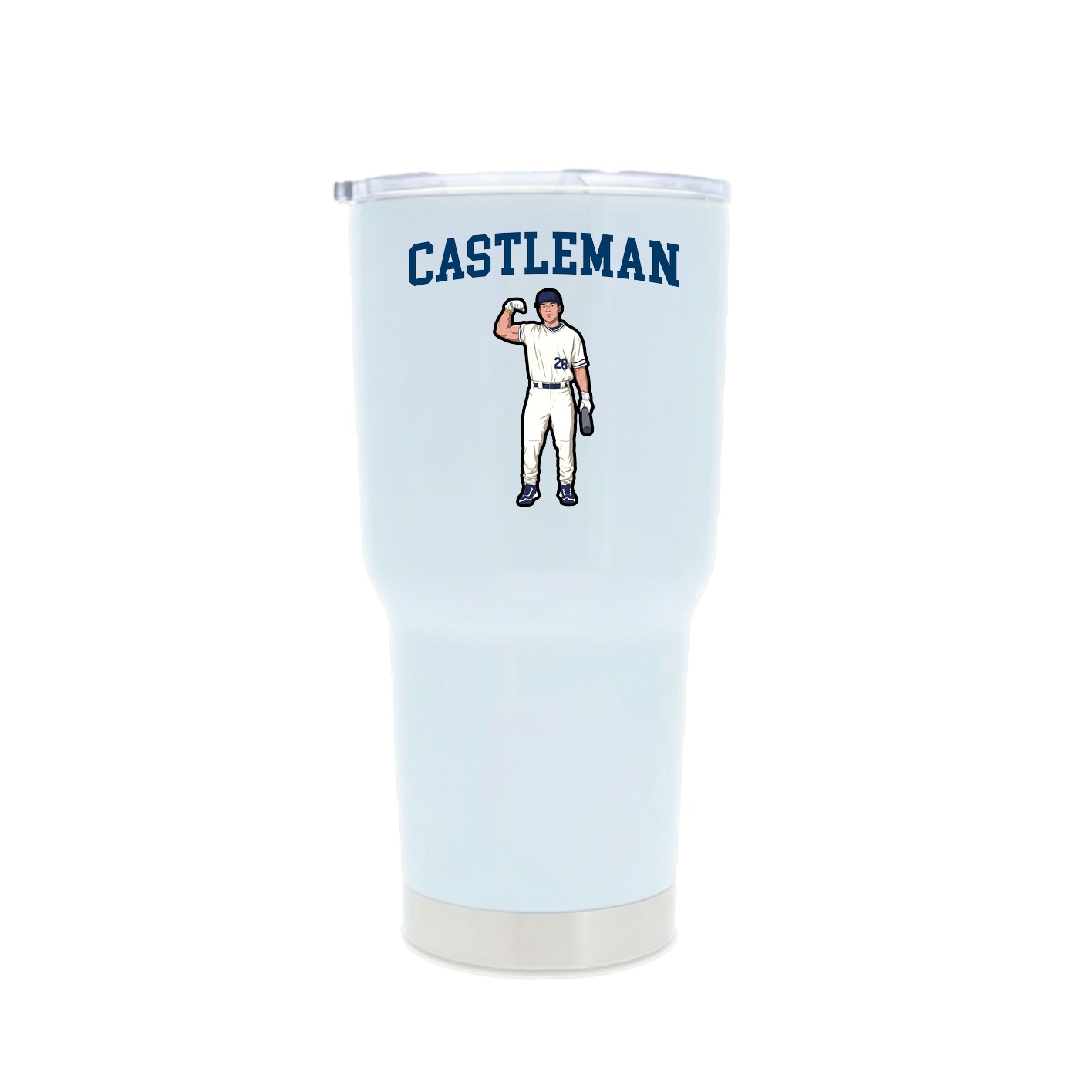 30oz Stainless Steel Tumbler — Shirsey in White