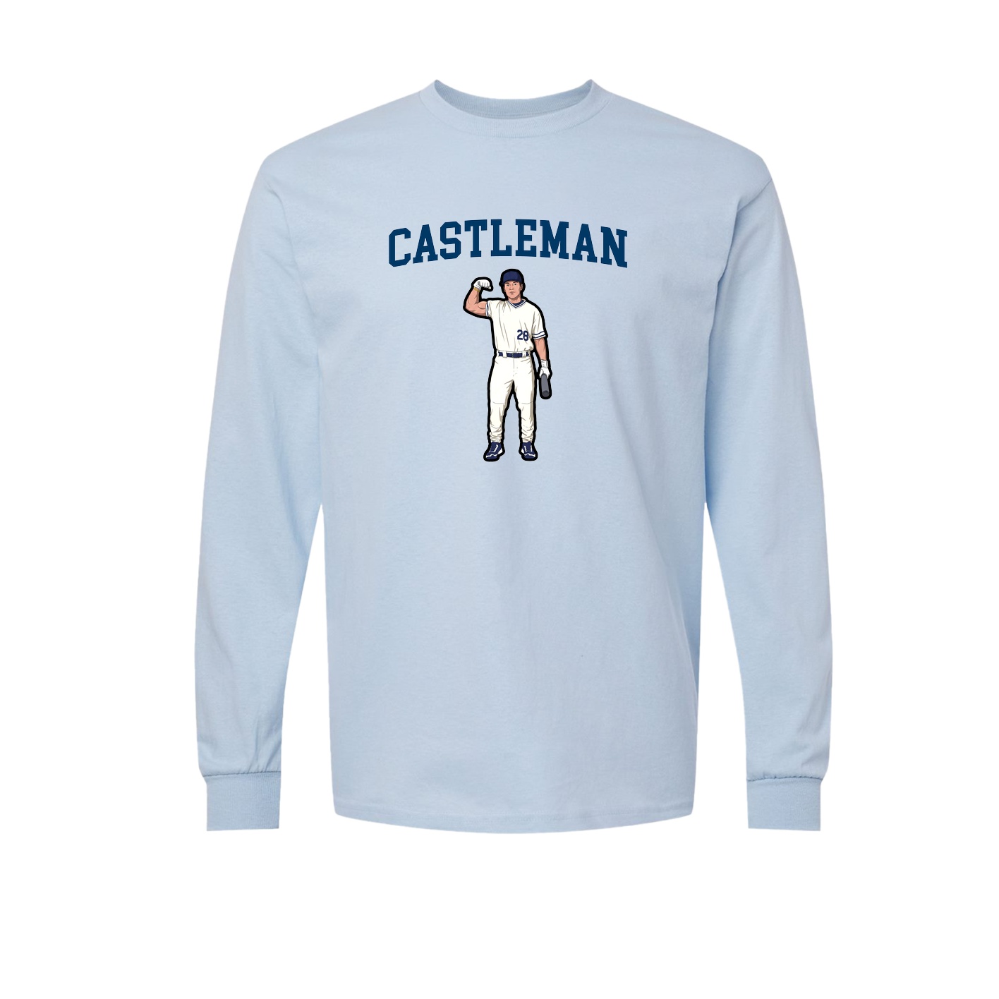 Long Sleeve Tee — Shirsey in Light Blue