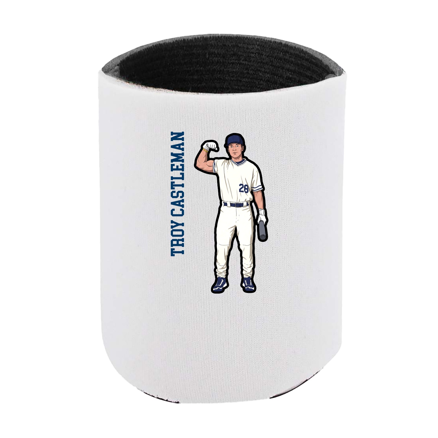 Can Holder — Name Vertical in White