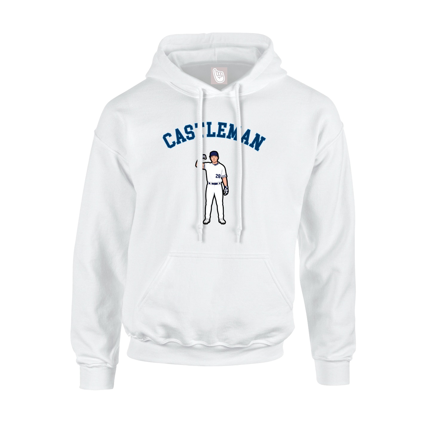 Youth Hoodie — Shirsey Arch in White
