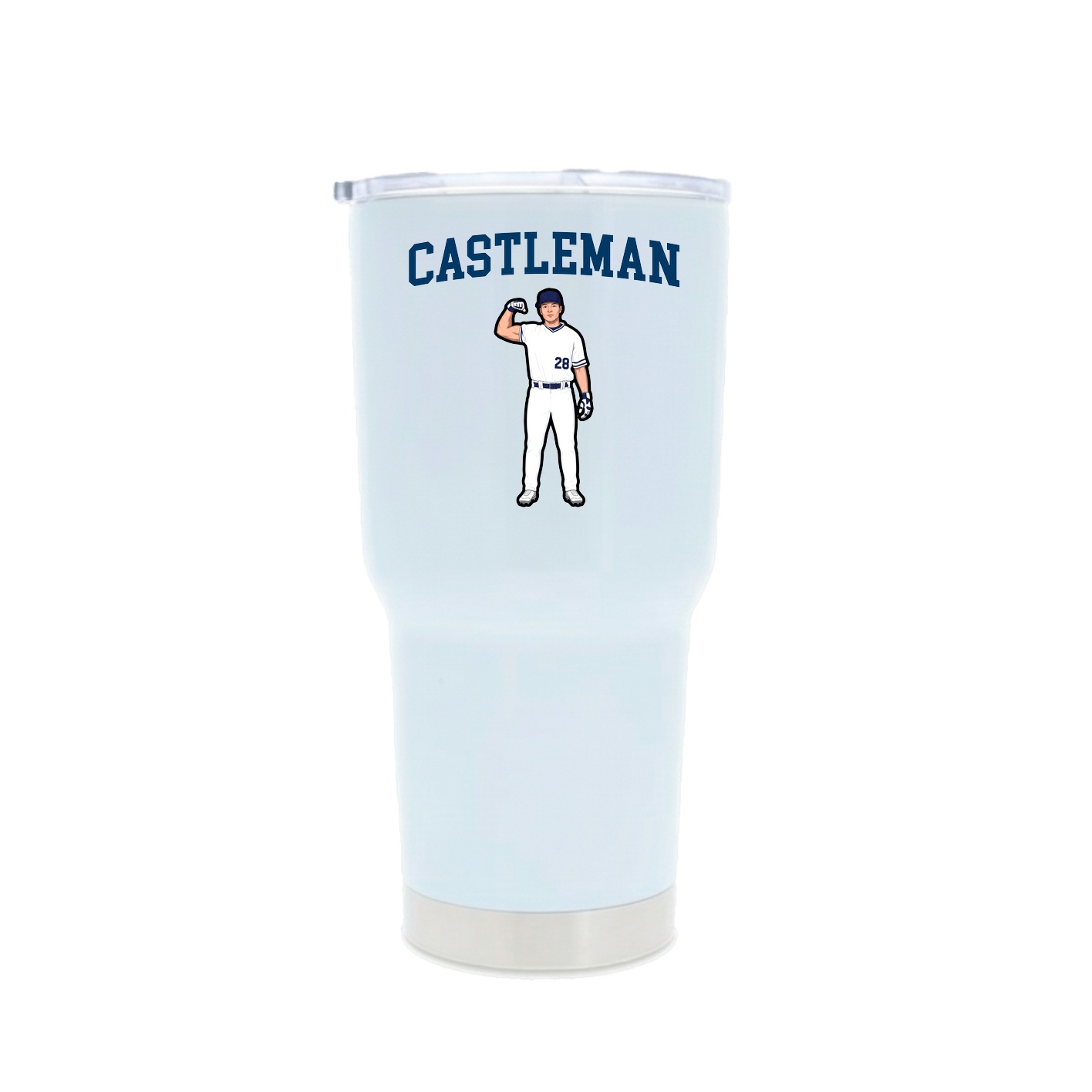30oz Stainless Steel Tumbler — Shirsey in White
