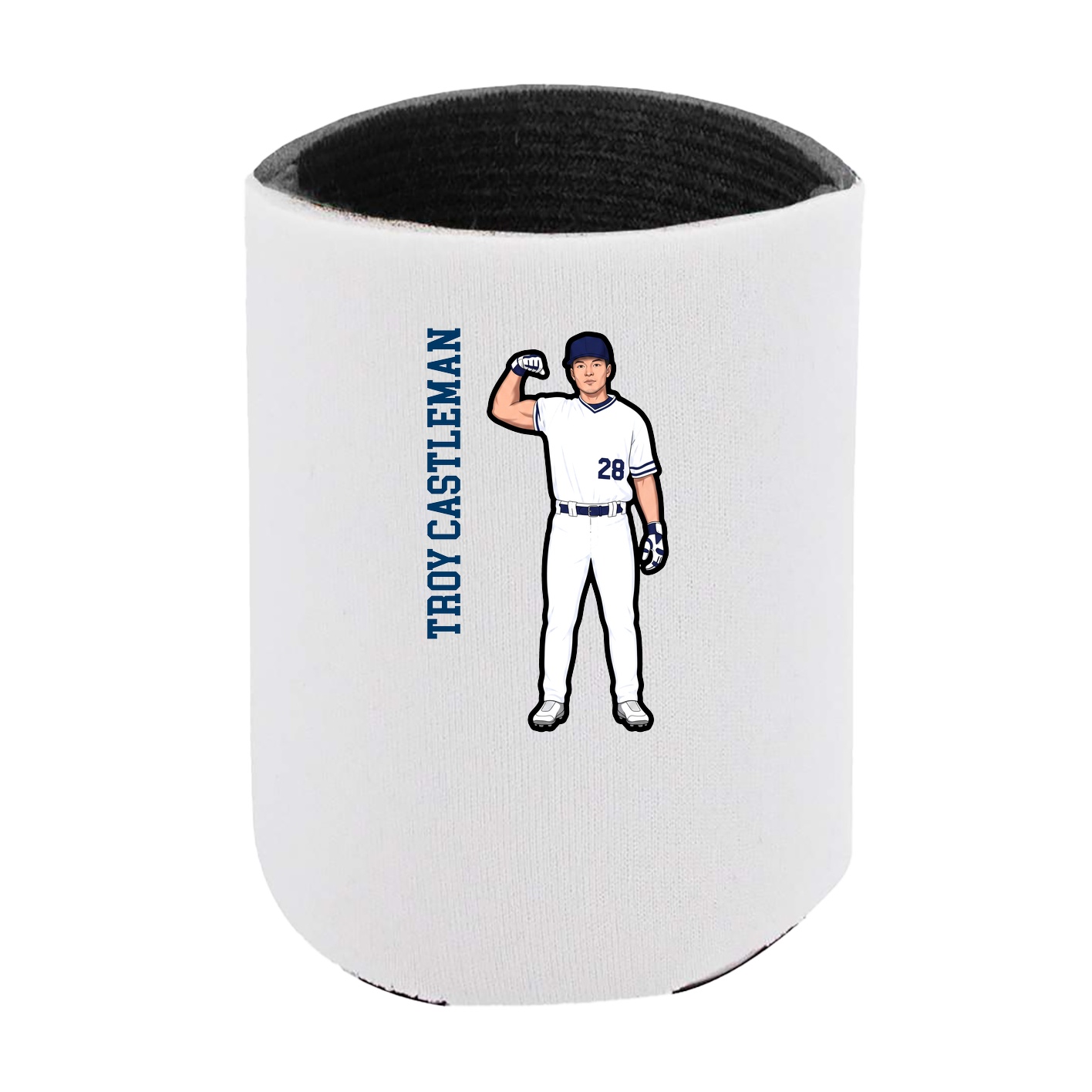 Can Holder — Name Vertical in White
