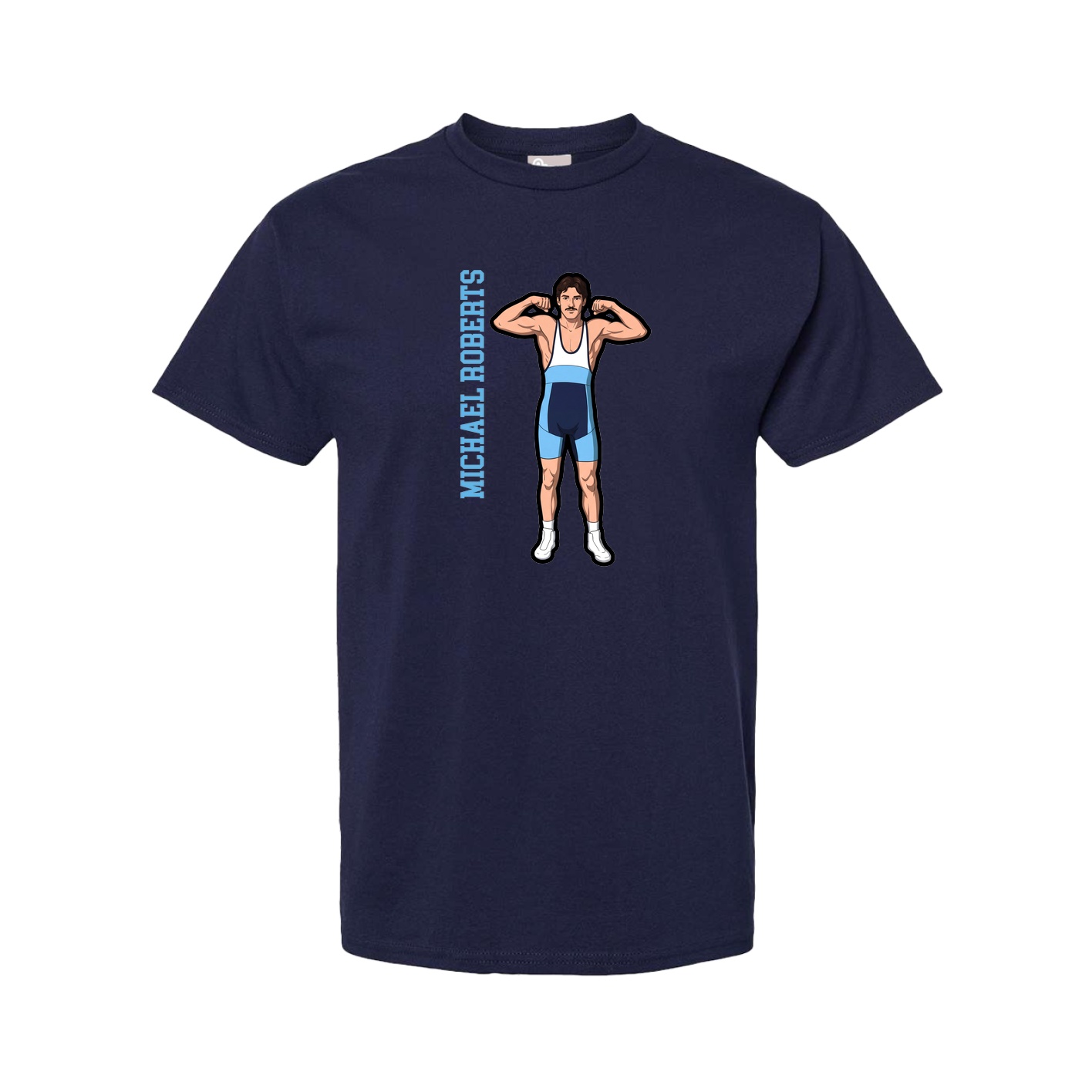 Youth Tee — Name Vertical in Navy