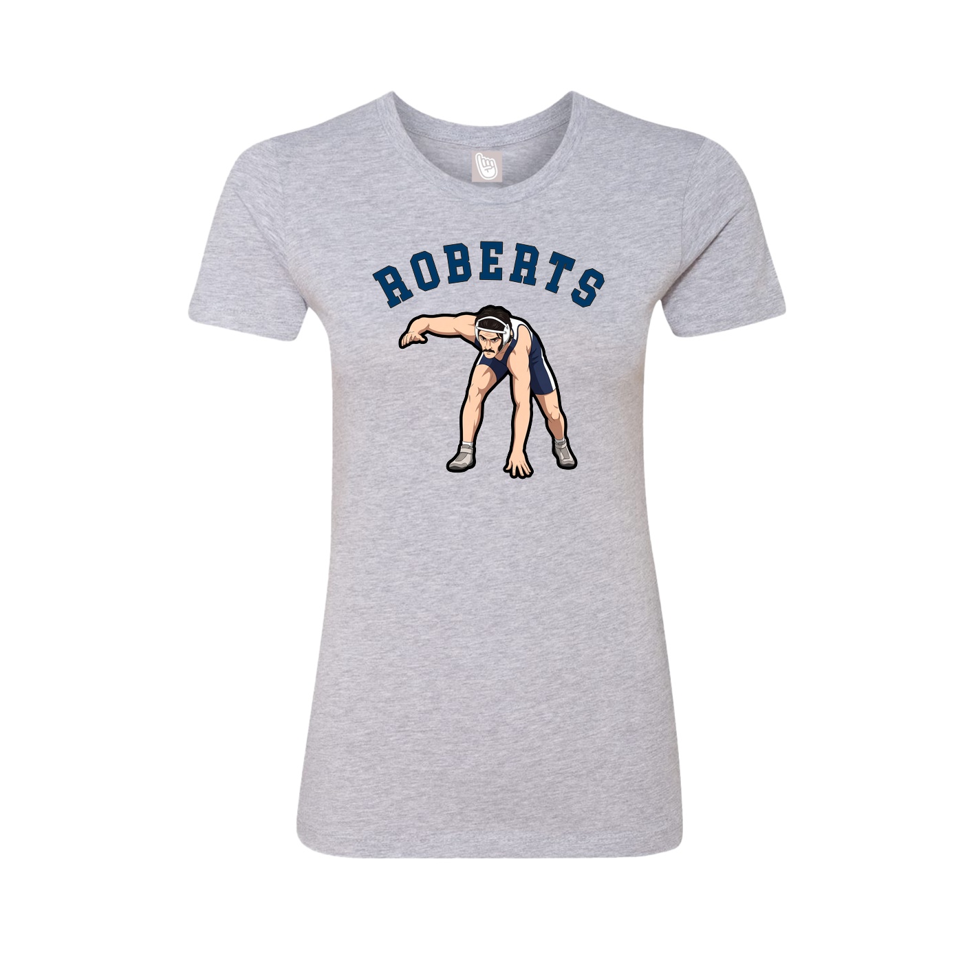 Fitted Women's Tee — Shirsey Arch in Grey