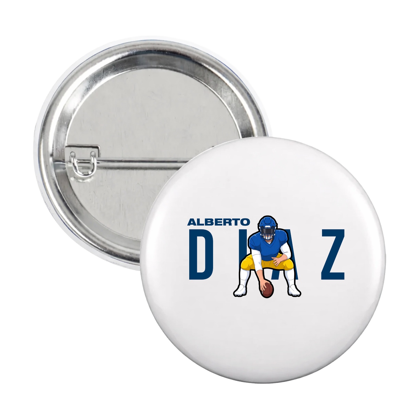 Game Day Button — Player Name in White