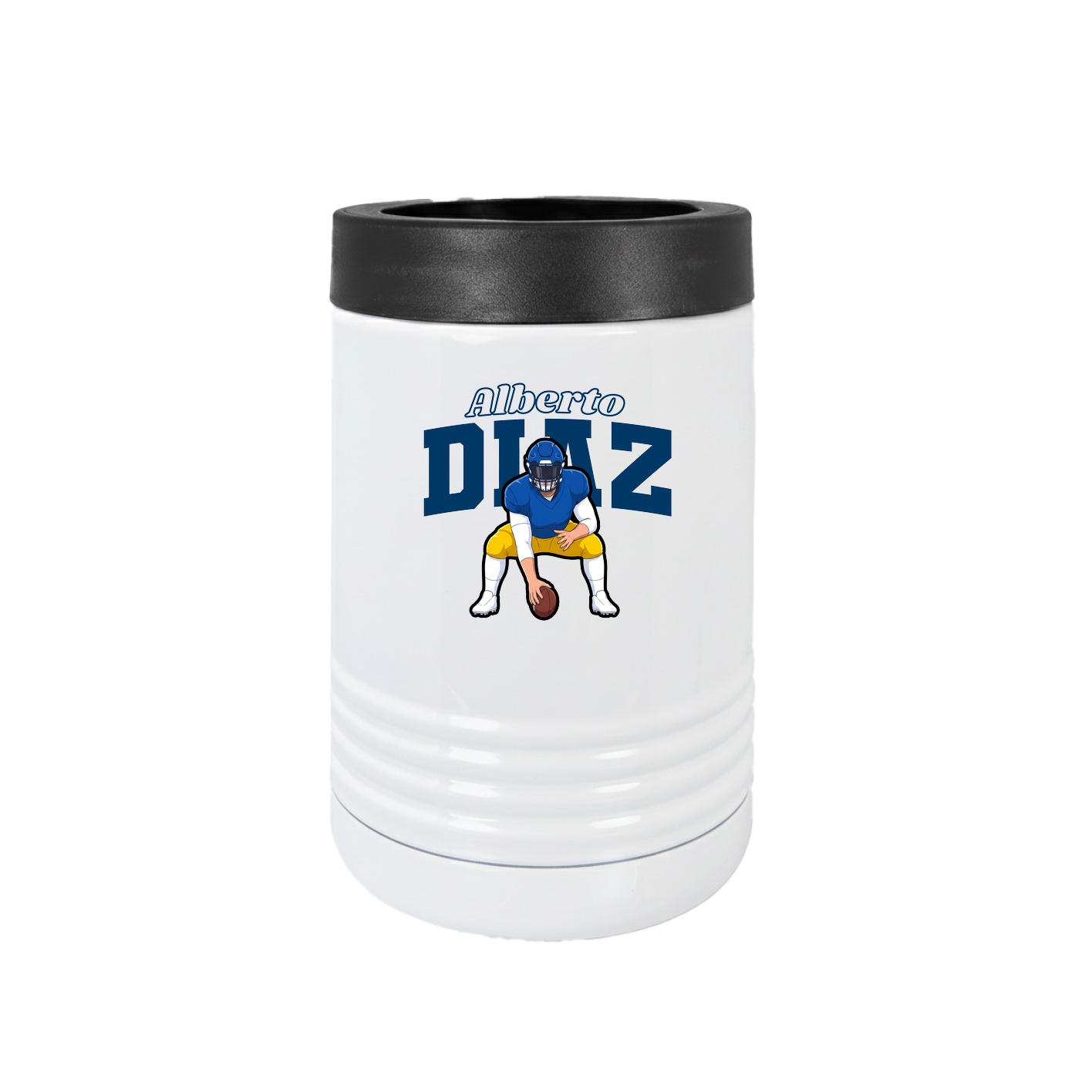 Beverage Holder — Name Arch in White