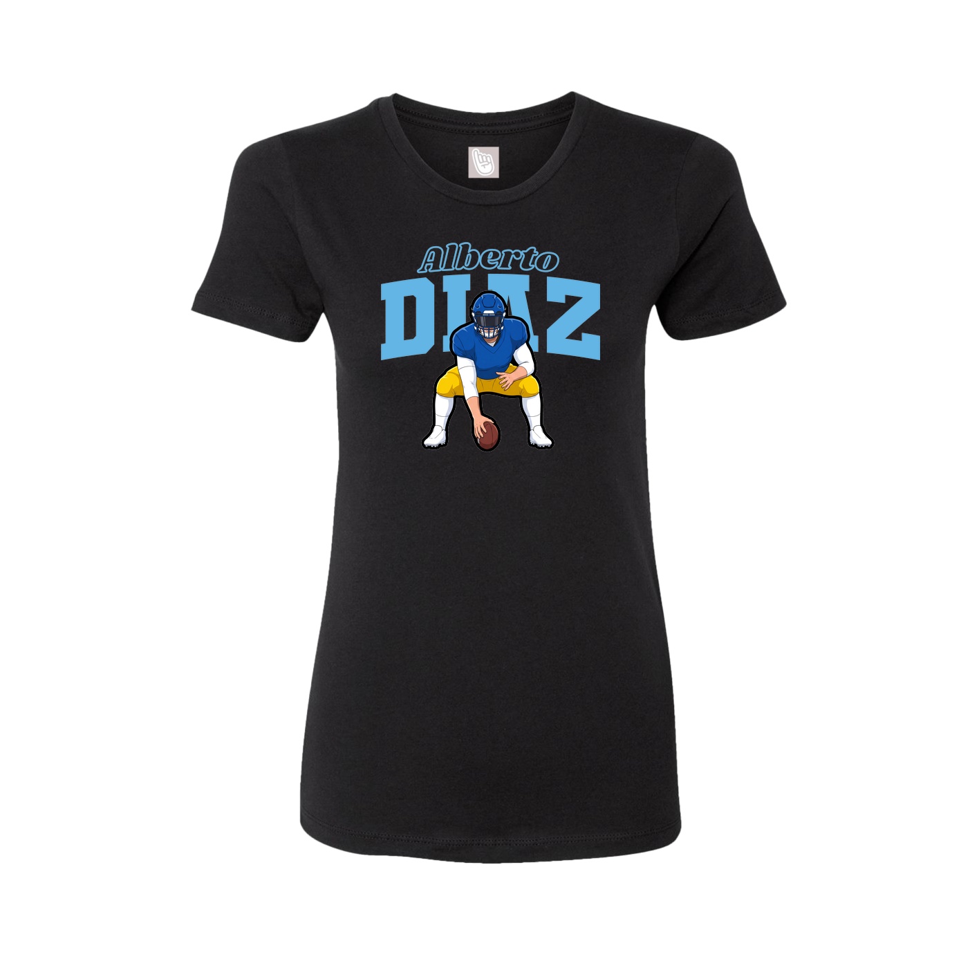 Womens Tee — Name Arch in Black
