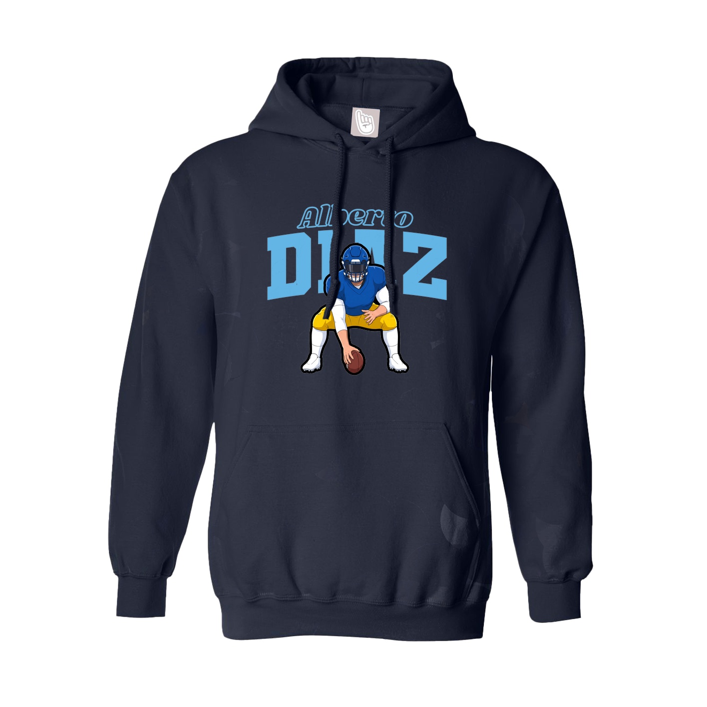 Hoodie — Name Arch in Navy