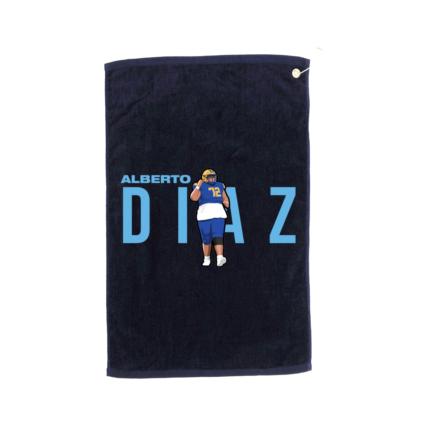 Golf Towel — Player Name in Navy