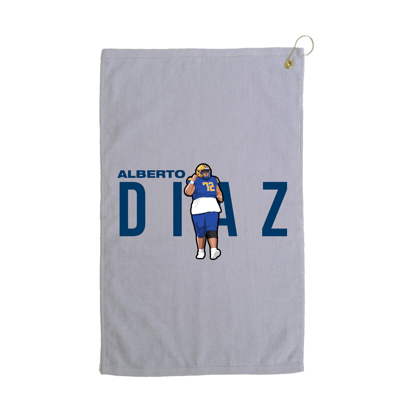 Golf Towel — Player Name in Grey