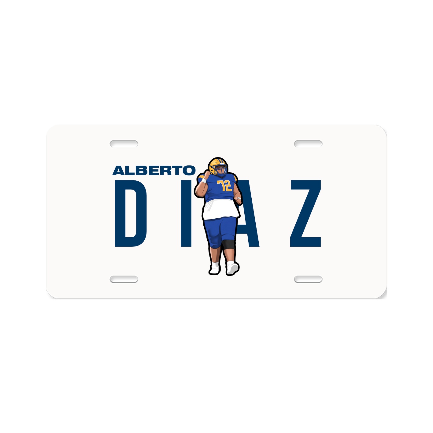 License Plate — Player Name in Classic