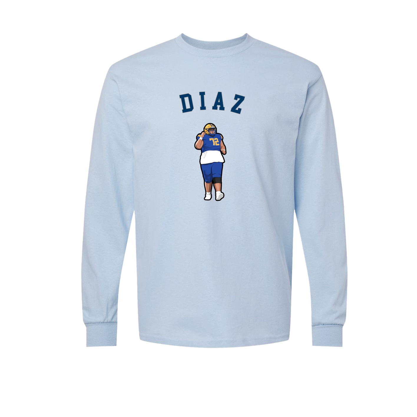 Long Sleeve Tee — Shirsey Arch in Light Blue